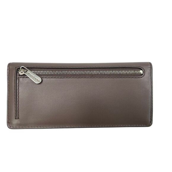 Michael Kors NWT Natalie Cinder Leather Flat Wallet With Silver-Tone Hardware - Picture 3 of 9